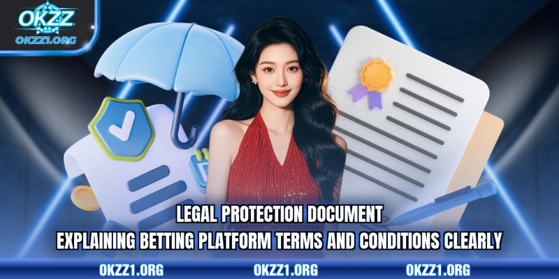 Legal protection document explaining betting platform terms and conditions clearly