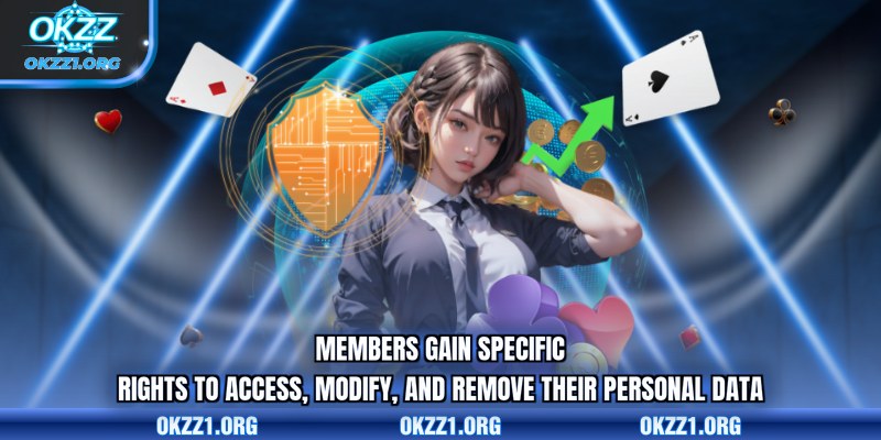 Members gain specific rights to access, modify, and remove their personal data