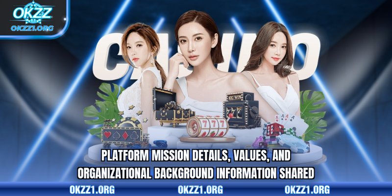 Platform mission details, values, and organizational background information shared