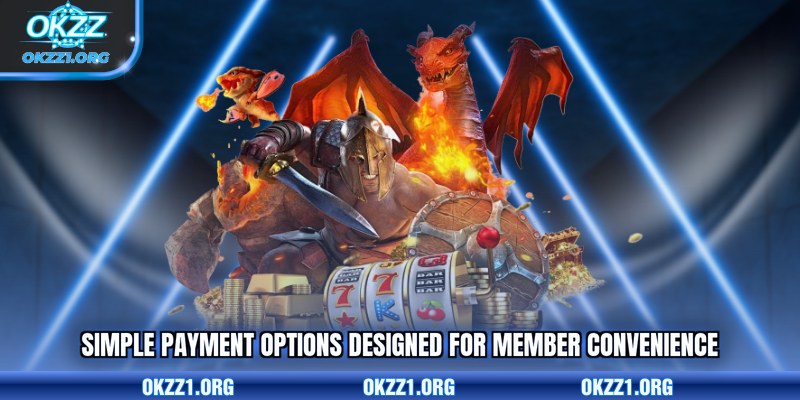 Simple payment options designed for member convenience