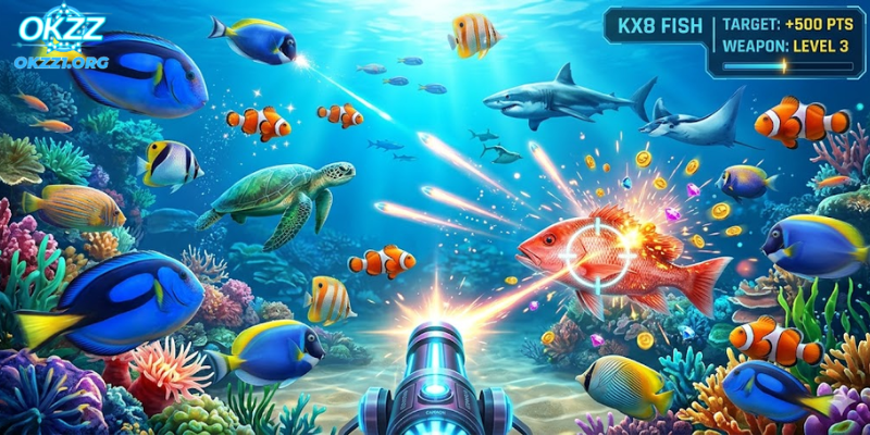 KX8 fish is an online fishing-style game